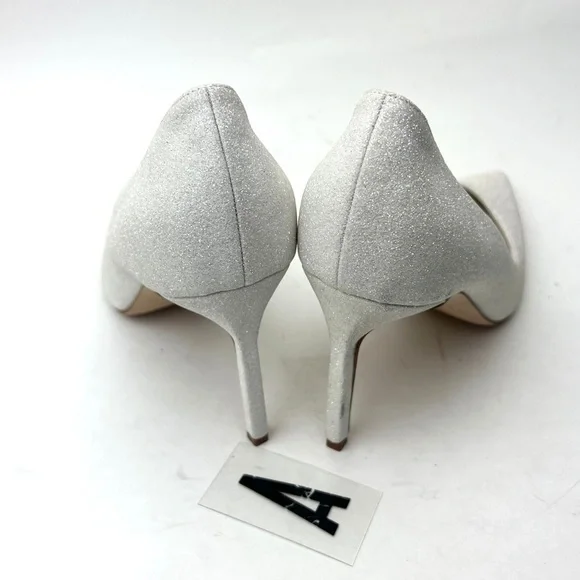 MANOLO BLAHNIK White glitter BB pumps sz 8 - Picture 8 of 14